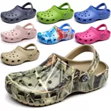 Летние нескользящие тапочки в стиле Crocs, пляжная обувь, повседневная обувь, дышащие мюли, мужские тапочки, униформа медсестры, обувь для медсестер, лето 2025 года, для влюбленных, закрытый носок