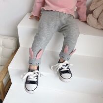 Female baby gush with underpants pure cotton autumn and winter baby beating bottom pants 0123 year old girl integrated suede pants can open crotch
