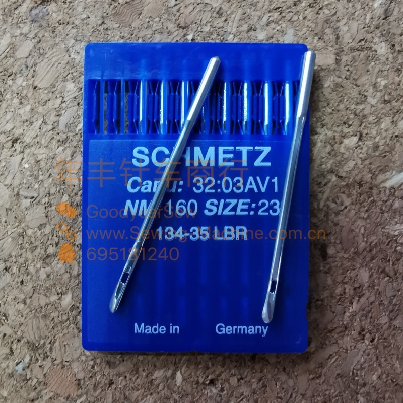German SCHMETZ Blue Lion 134-35LBR Leather Oblique Knife Needle Industrial Sewing Machine Axe Needle Hermes