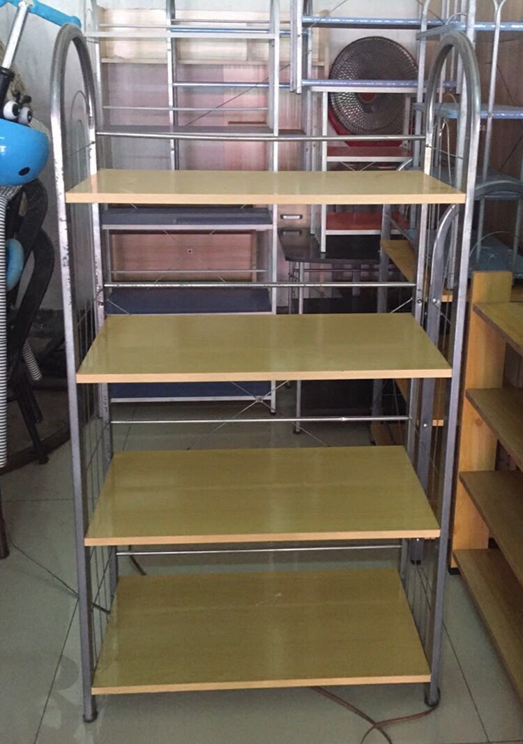 Multi-purpose rack-shelf small bookshelf lattice versatile frame metal plate-type shoe rack shelf