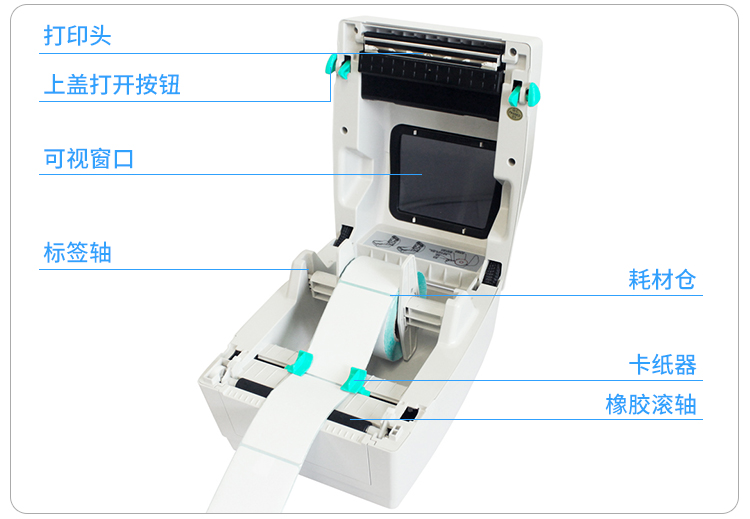 Máy in lõi đơn 烨 XP-460B máy in mã vạch nhiệt giấy nhãn tốc độ nhanh vượt qua vòng chung SF - Thiết bị mua / quét mã vạch máy đọc mã vạch 2d