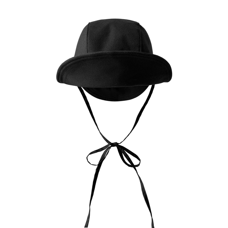 Wide-Brimmed Flip-Up Hat with Black Straps, Sunshade Hat for Women, Versatile Sunshade Fisherman Hat, Casual Face-Slimming Round-Top Tie-Up Hat Wide-Brimmed Flip-Up Hat with Black Straps, Sunshade Hat for Women, Versatile Sunshade Fisherman Hat, Casual Face-Slimming Round-Top Tie-Up Hat