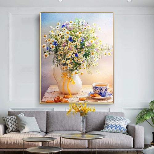 Маленький Daisy Cross Stitch 2025 Новый вышиваемая вышивка.