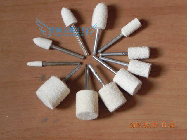 3MM bar pointed column wool grinding needle wool wheel ball jade polished polished DIY tool home decoration