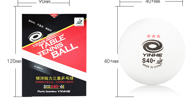 Chính hãng Galaxy Samsung Ball Platinum Vật liệu mới Dàn bóng bàn 40+ Bóng nhựa Đàn hồi cao bán bàn bóng bàn trẻ em