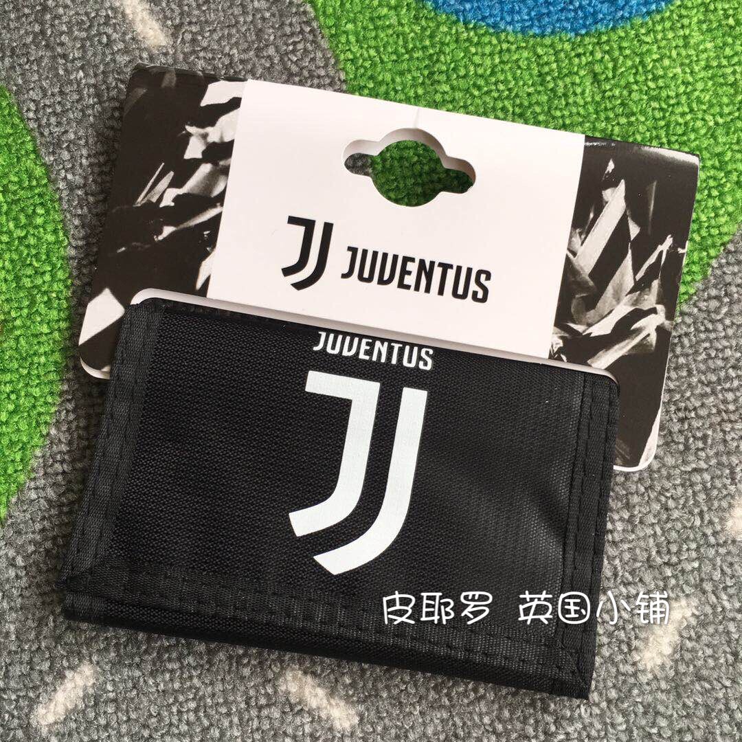 Juventus JUVENTUS officially sells fans supplies black sports nylon wallet coin purse coin bag