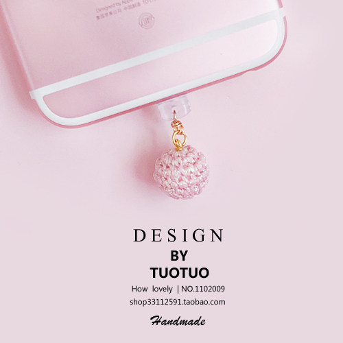 Pink Mermaid Pendant Cute Jack Cell Phone Dust Plug Headphones Universal Typec Huawei Oppo Apple X Cute