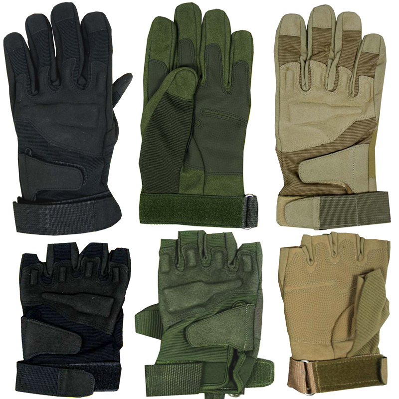 Outdoor Army Meme Full Finger Attack Training CS Field Equipment Sports Riding For Training Tactical Gloves Male Black
