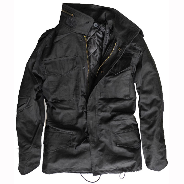 US military M65 trench coat tactical outdoor military fan black military version thickened winter cotton coat Men's jacket jacket military coat