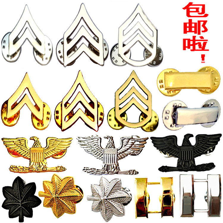 Military Fans American Soldiers Petty Officer Officer officer Shoulder Badge Metal Badge Metal Mark Boat Cap Badge Badge