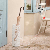 Japan YAMAZAKI Industrial YAMAZAKI Creative Flower Umbrella Stand 8 Umbrella Metal Umbrella Barrel 07476