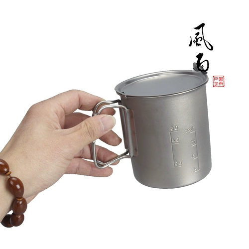Японский родной снежный пик Xuefeng 700 мл мини-титановый пот для пикника Отдельный пикер SCS-005T