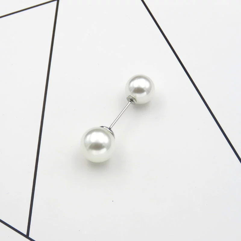 Double-headed ngọc trai từ pin cổ áo len cardigan khóa pin neckline trâm áo khuy măng sét chống ánh sáng pin nhỏ phụ kiện cài áo