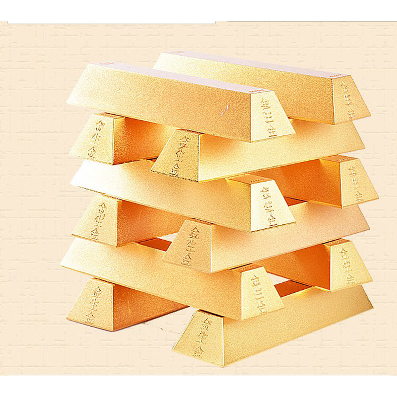 Li Guoming's mascot gold raw gold gavan gold bars treasure chest of gold bars and money for my inexplicate gold