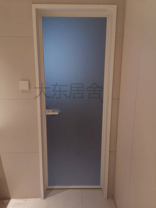 Custom set making single shoulder bag suit flat open door straight white ultra white long iridescent 8MM enamel white glass flat open door