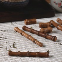 Natural bamboo whip shelving Bamboo root tea shelf Tea needle tea clip Tea pick tea pillow pen holder Chopstick holder Tea ceremony zero matching