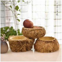 Old bamboo root fruit pan raw bamboo tea washing bamboo root shall be made of tea sea bamboo handicraft ashtrays Gongfu Tea Road Zero fit