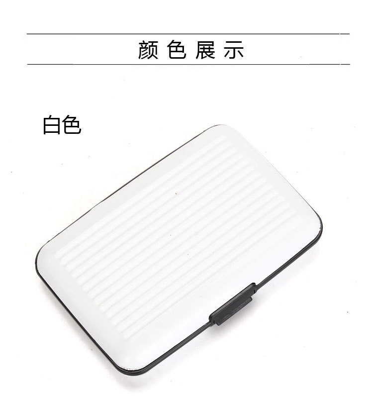 ANNE chống từ hàng không hợp kim nhôm gói thẻ thời trang đầy màu sắc danh thiếp chủ thẻ chủ thẻ trường hợp ví nam đẹp