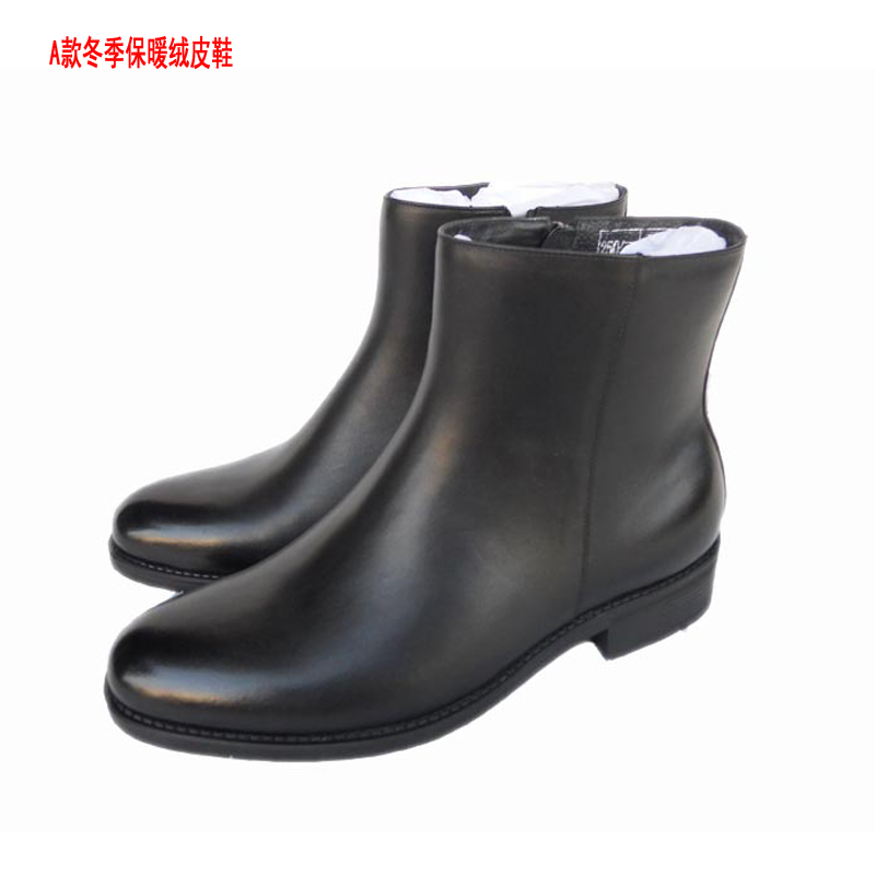 Warehouse A Suede Leather Shoes Winter Fashion Warm Plus Suede Midcylinder Hiking Head Layer Small Scallope Leather Cashmere Boots