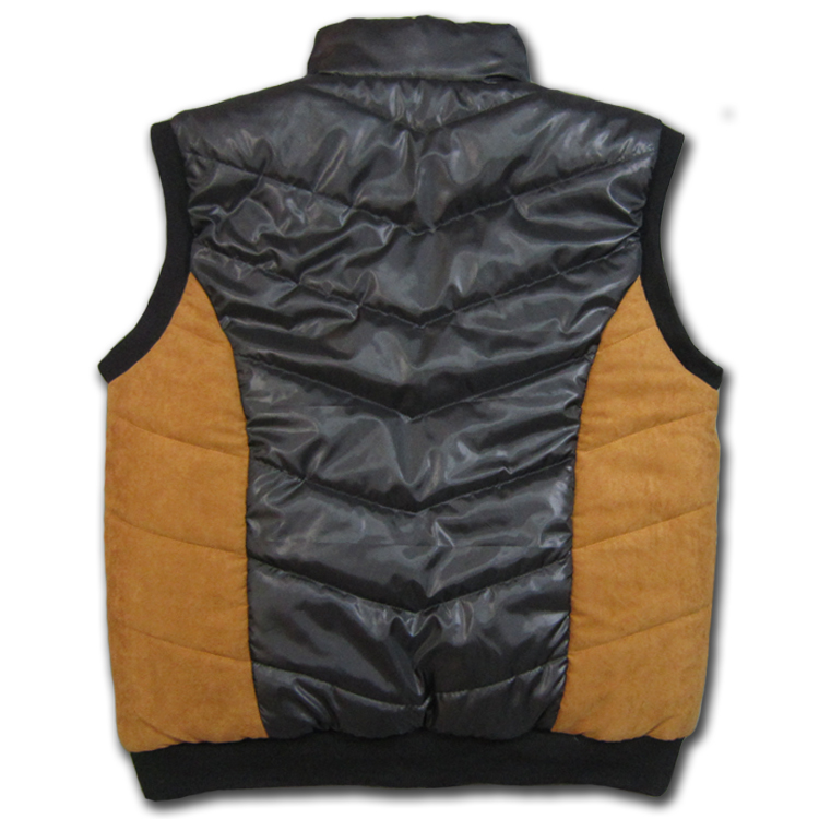 Yun Luo thế giới quần áo nam cộng với phân bón để tăng mùa đông siêu lớn nối cổ áo vest hai mặt áo vest - Cực lớn quan ao nam