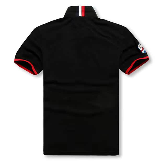 Mùa hè 2018 cực rộng size áo polo nam cộng với phân bón để tăng mỡ 佬 áo quá khổ thêu tay áo ngắn áo polo form rộng
