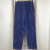 Thickened male and female flannel cuddly sleeping pants fattening pants autumn winter paragraph big code coral suede easy and warm home