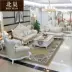 Bắc yến sofa da châu Âu lớp trên cùng da phòng khách nhỏ hình chữ U với chaise longue 123 kết hợp đồ nội thất da phong cách châu Âu và Mỹ - Ghế sô pha