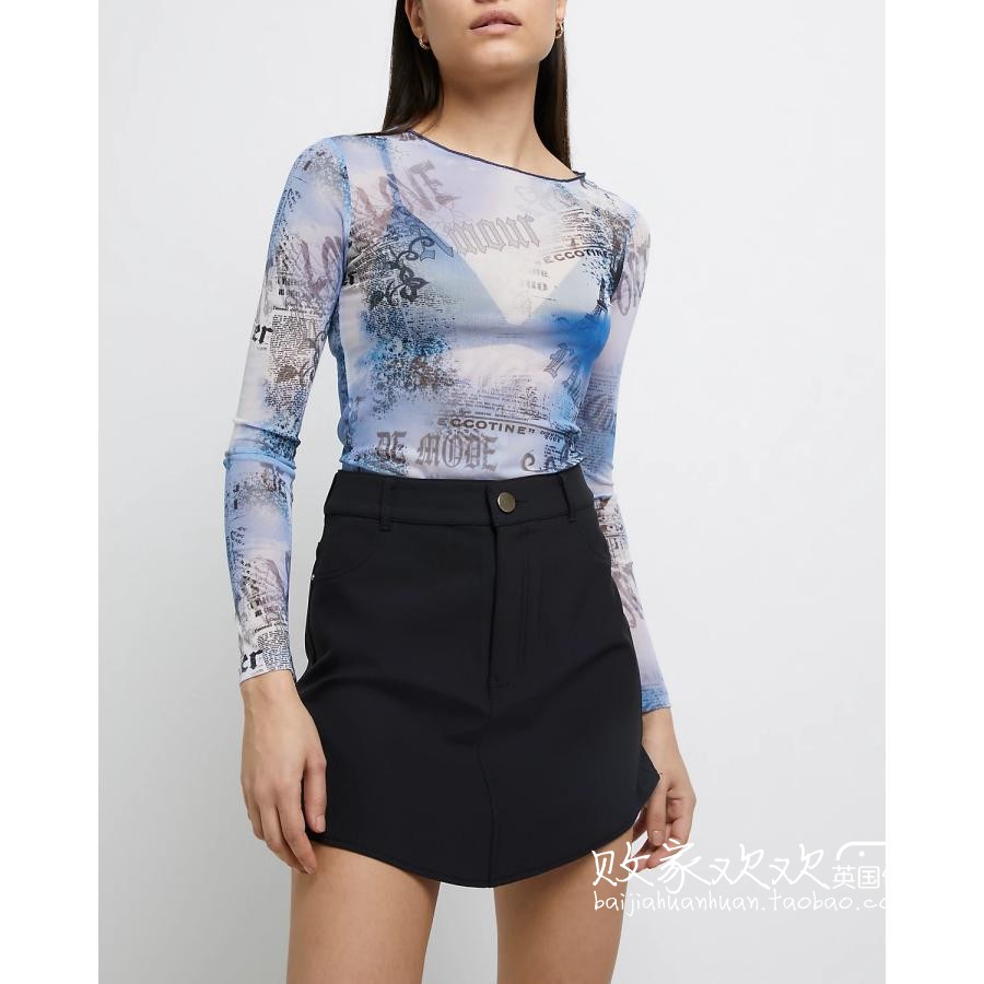 UK 02 28 pints for women's new spring fashion printed elastic 100 hitch