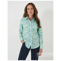 UK 09 13 Famous brand MS womens new style lapel floral long-sleeved comfortable and versatile shirt