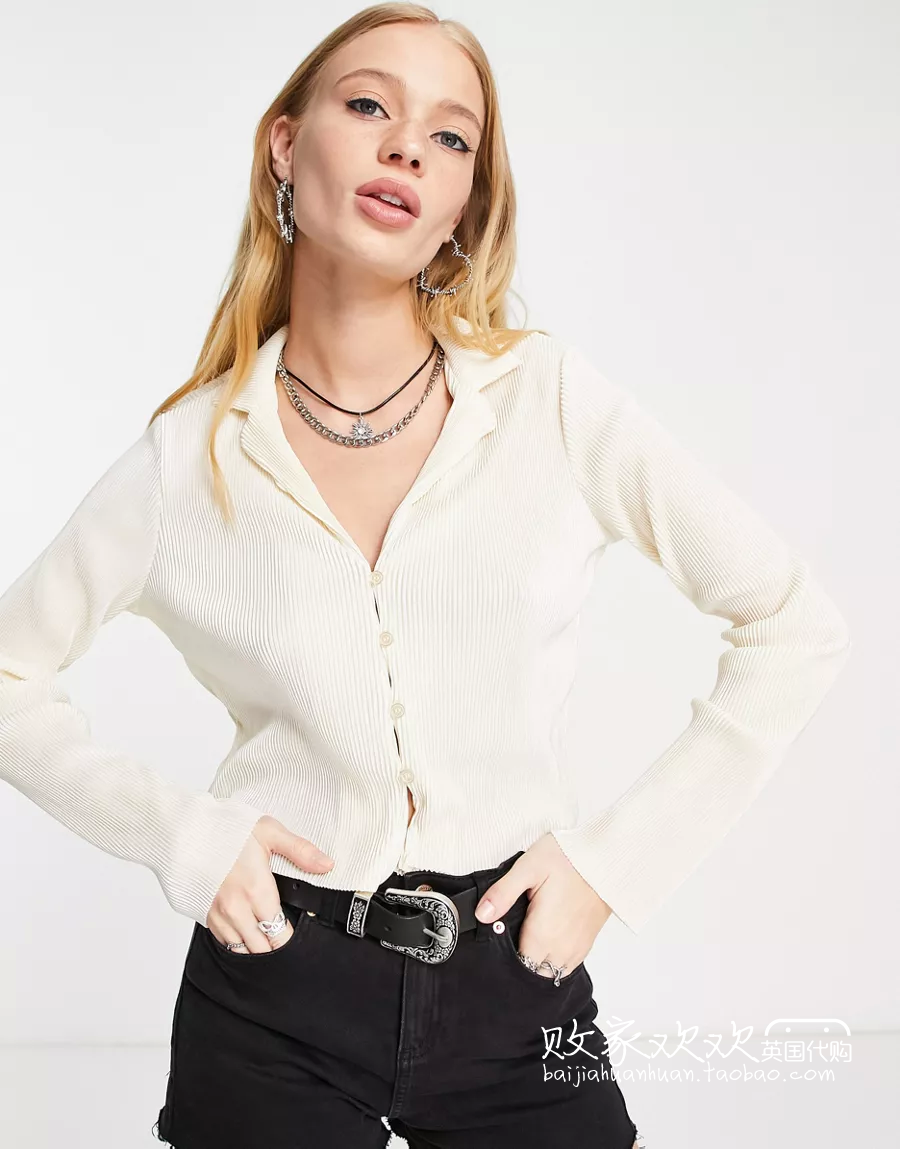 04 04 14 2022 trendy points to women's new turn-collar pure colour long sleeve comfortable shirt