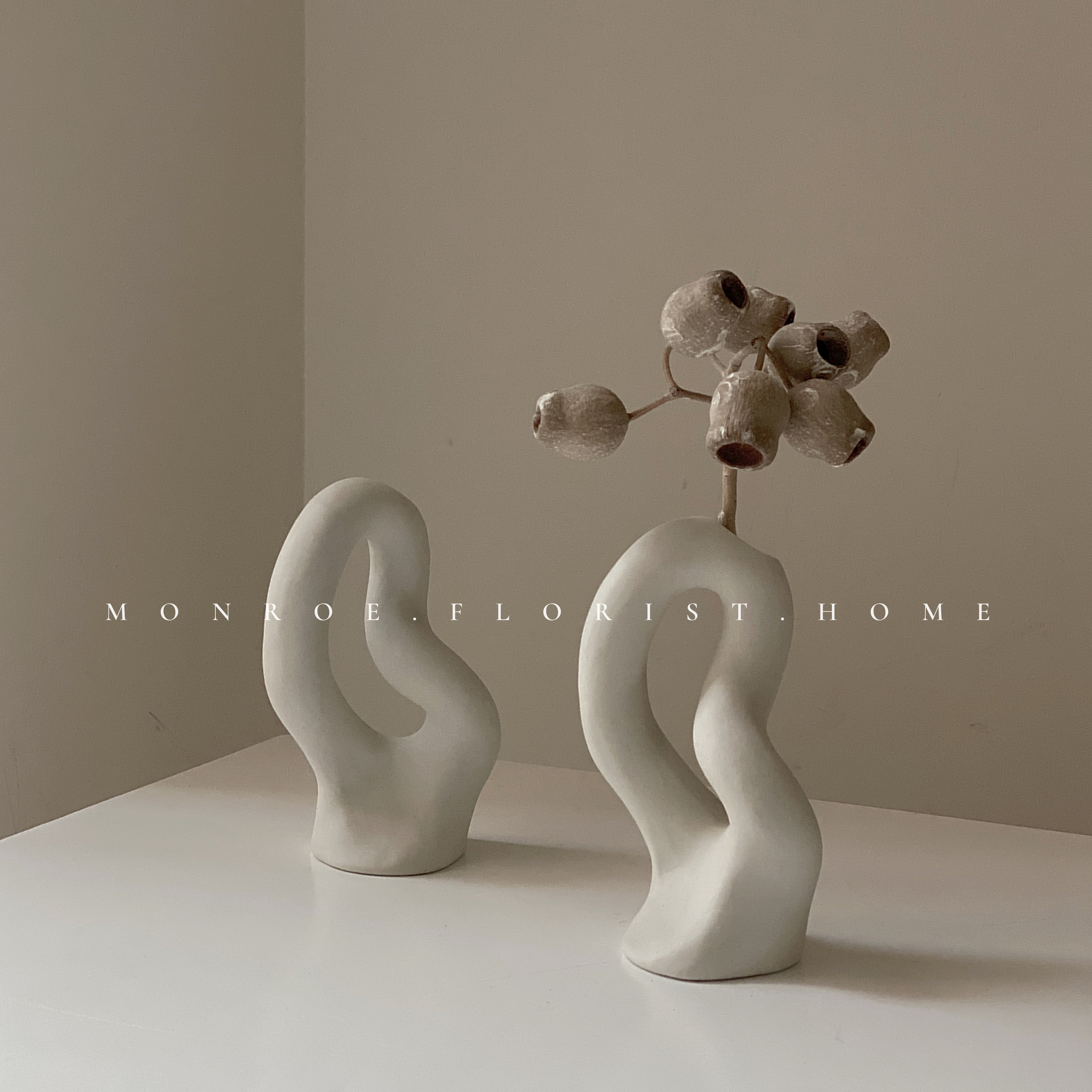 Dream deer studio Nordic ornaments ceramic vase drying flower home decoration soft decoration model room coffee table desktop drying flower