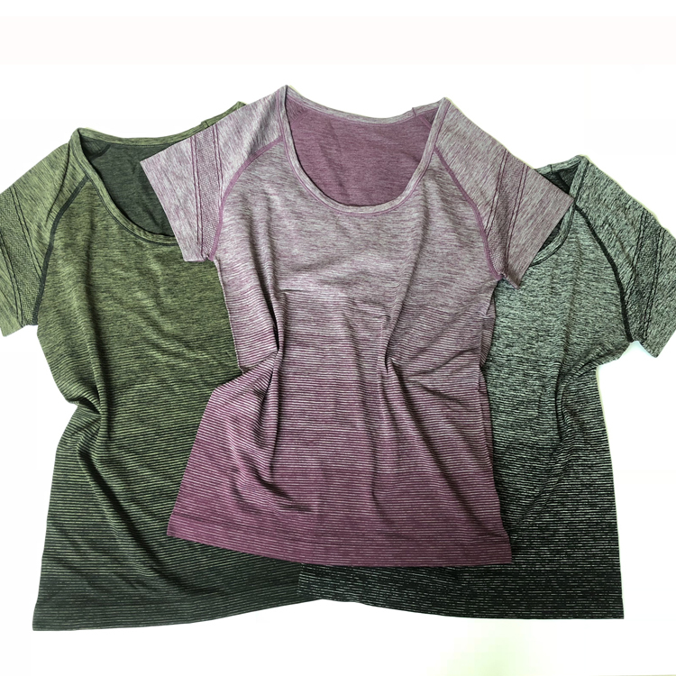 Women's Sports Short-Sleeved T-Shirt, Gym Aerobics, Running, Yoga Wear, Quick-Drying, Ultra-Light Sweat-Wicking Clothing