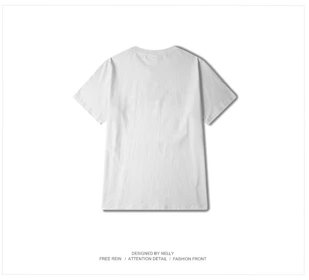 Tide thương hiệu áo thun nam tay ngắn mùa hè tay ngắn mùa hè xu hướng hip-hop châu Âu và Mỹ lỏng lẻo đường phố mùa hè mới siêu lửa áo thun form rộng nam