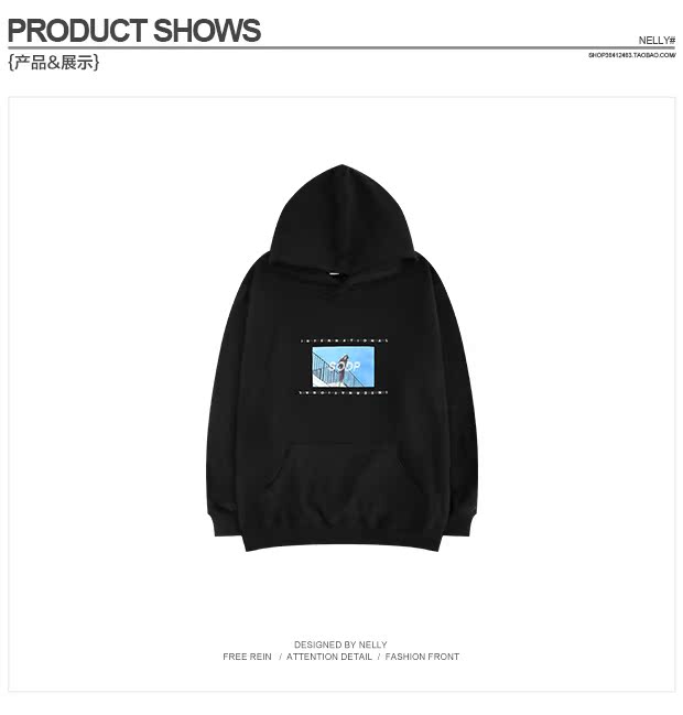 Hip-hop mùa thu Châu Âu và Hoa Kỳ thương hiệu áo len cổ tròn hiphop nam và nữ thủy triều oversize lỏng tay áo vai bat áo len nam cổ lọ