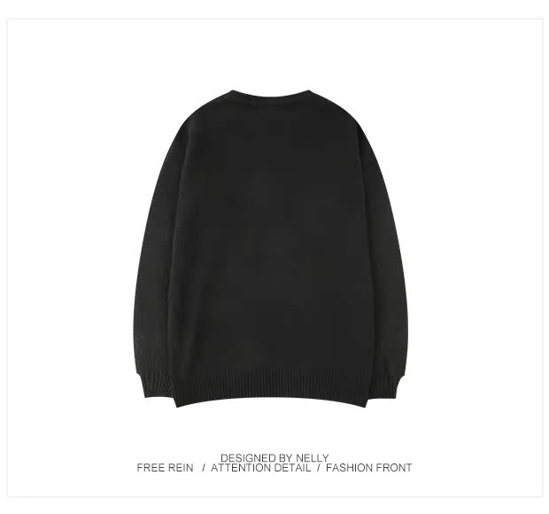 Áo len nam mùa đông Hàn Quốc Áo len đan cổ tròn Áo len mùa thu nam tăng trưởng tay áo nam màu sắc rắn shop đồ nam