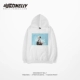 Guochao đường phố hip hop retro in chân dung áo len trùm đầu nam và nữ đôi lứa nhảy đường phố BF hoodie mùa thu