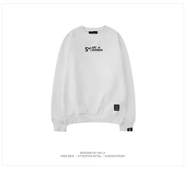 Áo len nam in hoa dài tay áo len cao cổ Hàn Quốc Mới Top 2018 Tide Thương hiệu Thanh niên mùa thu Cặp đôi nam nữ áo hoodie loang màu