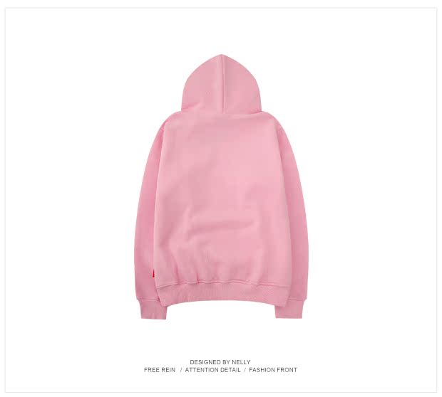 Áo len cổ lọ rộng quá khổ của Nhật Bản in áo len trùm đầu retro Áo đôi nam và nữ áo khoác hoodie