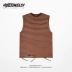 Áo yếm nam sọc nữ mùa hè sọc áo thun cotton rộng đáy áo mặc áo không tay bên trong thủy triều - Áo vest cotton áo phao lông vũ Áo vest cotton