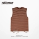 Áo yếm nam sọc nữ mùa hè sọc áo thun cotton rộng đáy áo mặc áo không tay bên trong thủy triều - Áo vest cotton áo phao lông vũ