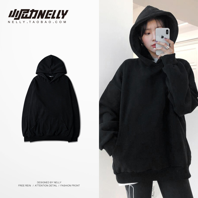 Pure Thrones Lazy Wind plus velvet clothing Men's cap loose ins Hip Hop hip hop oversize big size chic couple