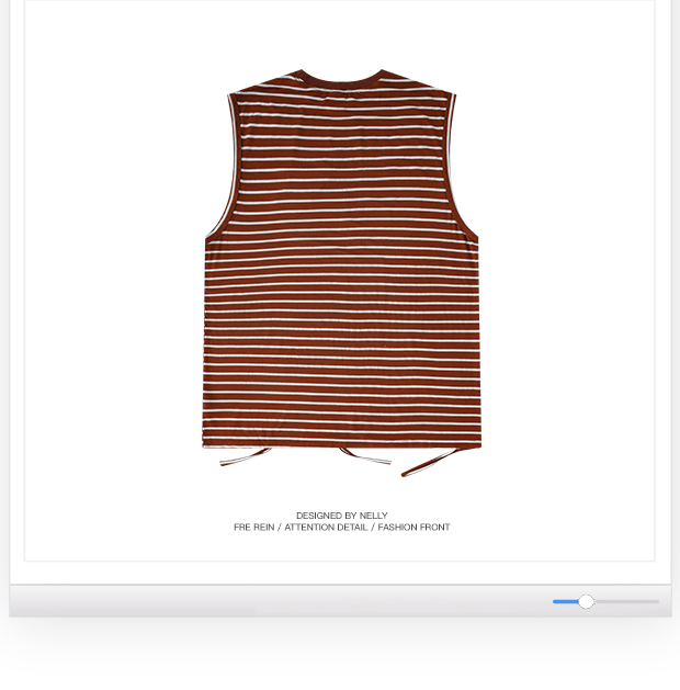 Áo yếm nam sọc nữ mùa hè sọc áo thun cotton rộng đáy áo mặc áo không tay bên trong thủy triều - Áo vest cotton áo khoác nam thu đông