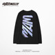 Hip-hop long-sleeved men's national trend new 2024 trendy T-shirt hip-hop clothes men's Korean version loose ins couple bottoming shirt bf