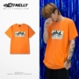 Áo sơ mi oversize cổ điển Nhật Bản in hoa retro cổ tròn tay ngắn mùa hè lỏng lẻo phiên bản Hàn Quốc của thủy triều bán tay áo áo thun trắng nam