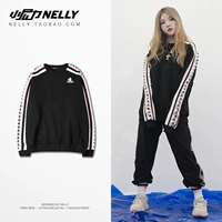 Áo len cổ điển retro tay áo cổ tròn áo sơ mi nam và nữ những người yêu thích mùa thu và mùa đông áo khoác sáng tạo lỏng thủy triều dày áo khoác nam hàng hiệu
