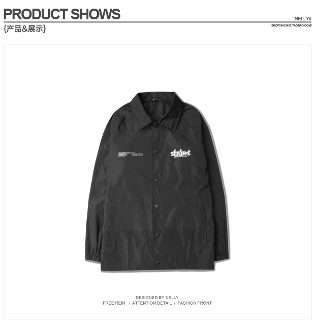 Áo khoác thể thao đường phố cao nguyên gốc áo khoác thể thao áo khoác mỏng West Coast mùa xuân HIPHOP hip-hop hip-hop áo bomber