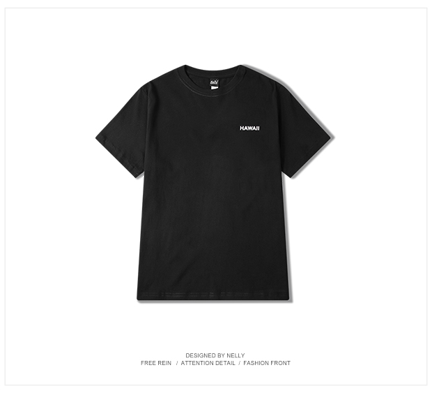 Tide thương hiệu 18SS Guochao BF xu hướng hip hop mới ngắn tay đôi sinh viên cotton Áo thun nam nửa áo sơ mi TEE nữ áo thun nam cotton