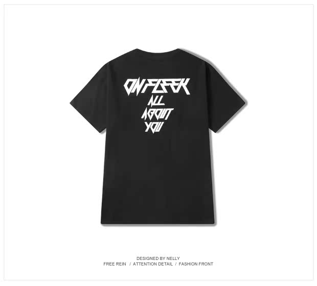 Áo thun nam mùa hè hip hop Hàn Quốc phiên bản Hàn Quốc của anh chàng nửa tay in quần lửng họa tiết mùa hè 2018 áo thun nike