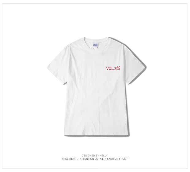 Bản gốc 2018 hè mới chữ Trung Quốc hip hop vài chiếc áo thun ngắn tay hàng đầu đôi nam nữ áo thun unisex