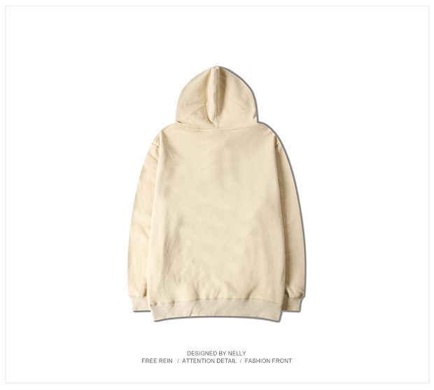 Thương hiệu thủy triều nguyên bản Hồng Kông phong cách Harajuku đơn giản in áo hoodie Nhật Bản cộng với áo khoác nhung áo len nam nữ cài mũ trùm đầu áo nỉ hoodie